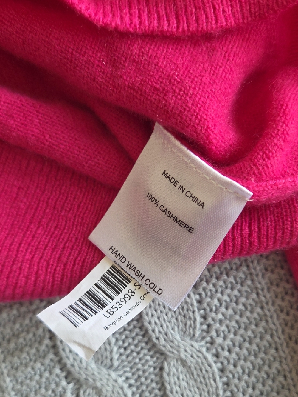 Quince Pink 100% Cashmere Sweater Crewneck Long Sleeve Extra Small Quiet Luxury - Picture 6 of 7